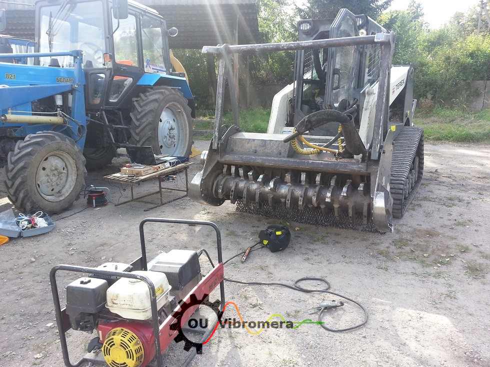 Balanceren van een mulchertrommel met het Balanset-1 instrument